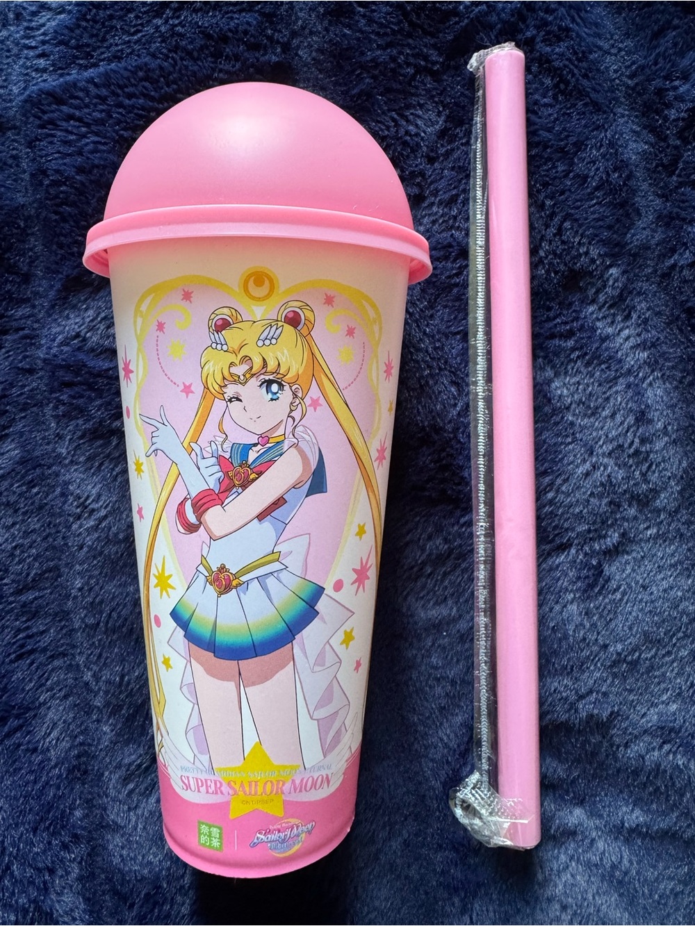 Sailor Moon Pink Dome Tumbler with Straw